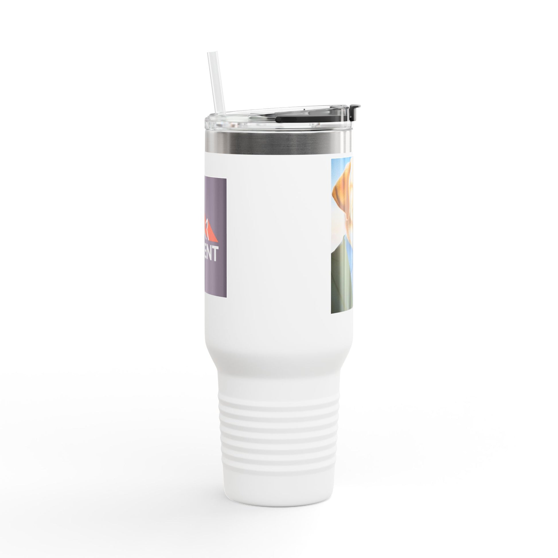 Dog Lover Insulated Travel Mug, Unique Travel Tumbler for Coffee/Tea, Gift for Pet Owners, Fun Office Mug, 40oz