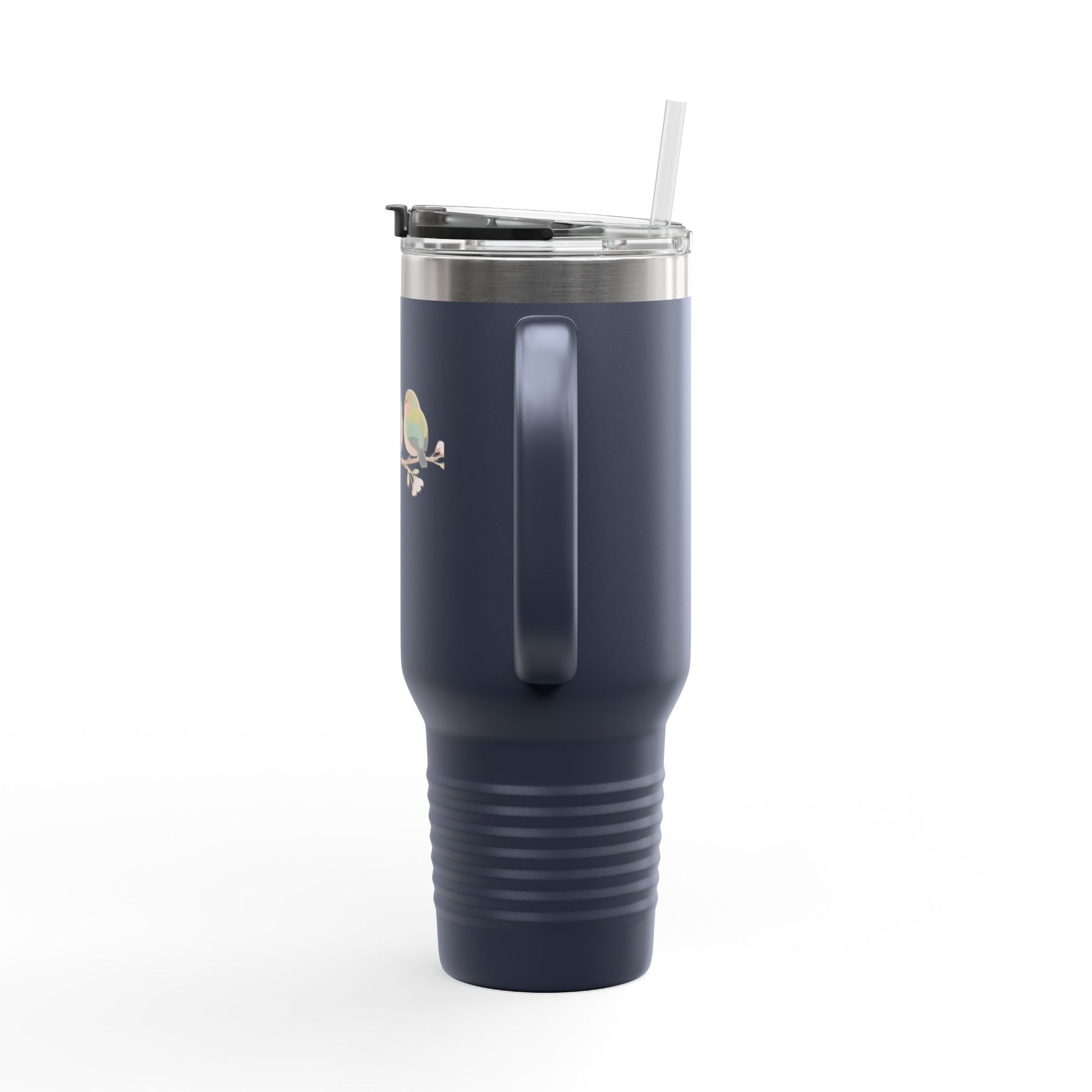 Charming Birds Insulated Travel Mug, 40oz - Perfect for Travel, Eco-Friendly Sips, Bird Lover Gift, Daily Hydration, Unique Coffee Tumbler