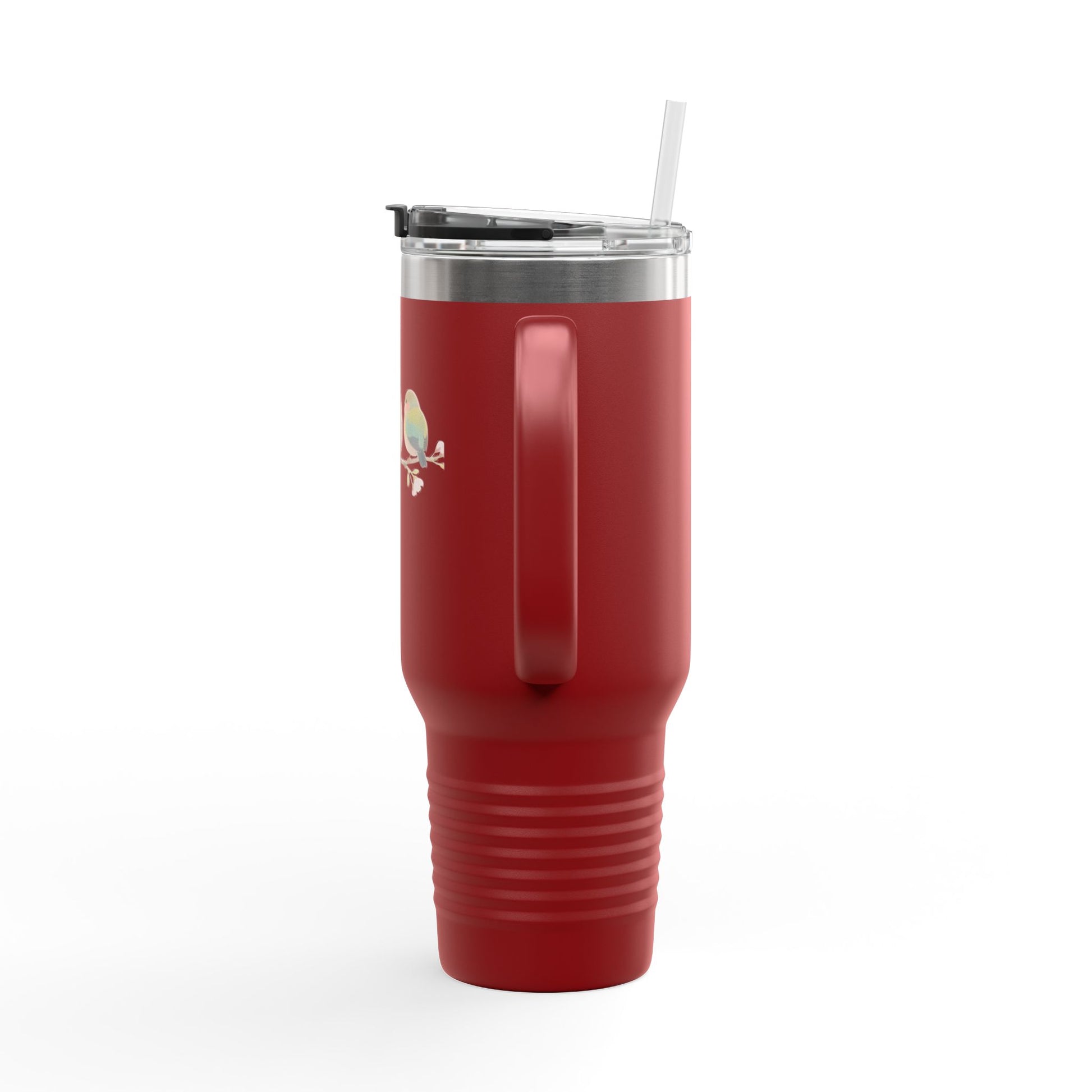 Charming Birds Insulated Travel Mug, 40oz - Perfect for Travel, Eco-Friendly Sips, Bird Lover Gift, Daily Hydration, Unique Coffee Tumbler