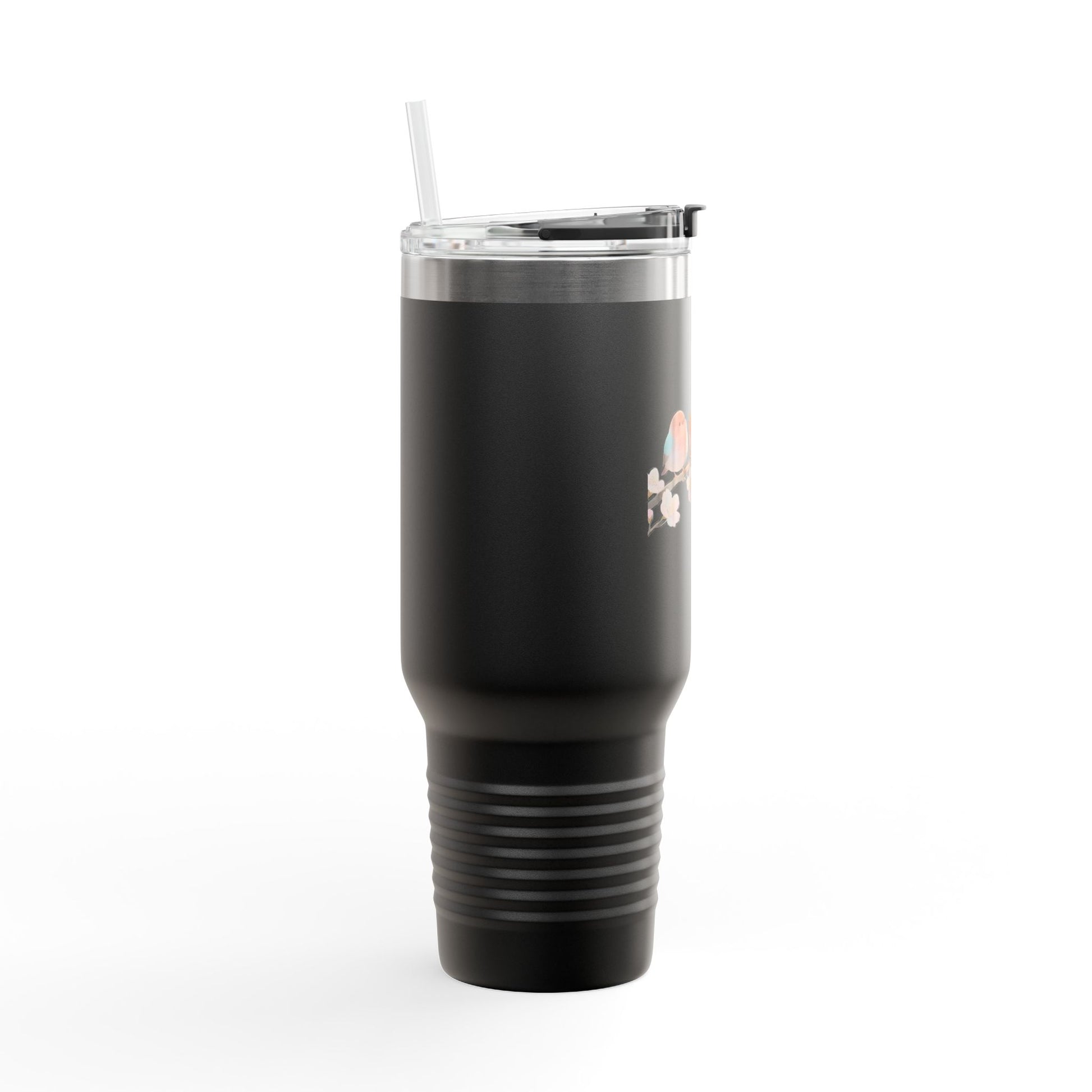 Charming Birds Insulated Travel Mug, 40oz - Perfect for Travel, Eco-Friendly Sips, Bird Lover Gift, Daily Hydration, Unique Coffee Tumbler