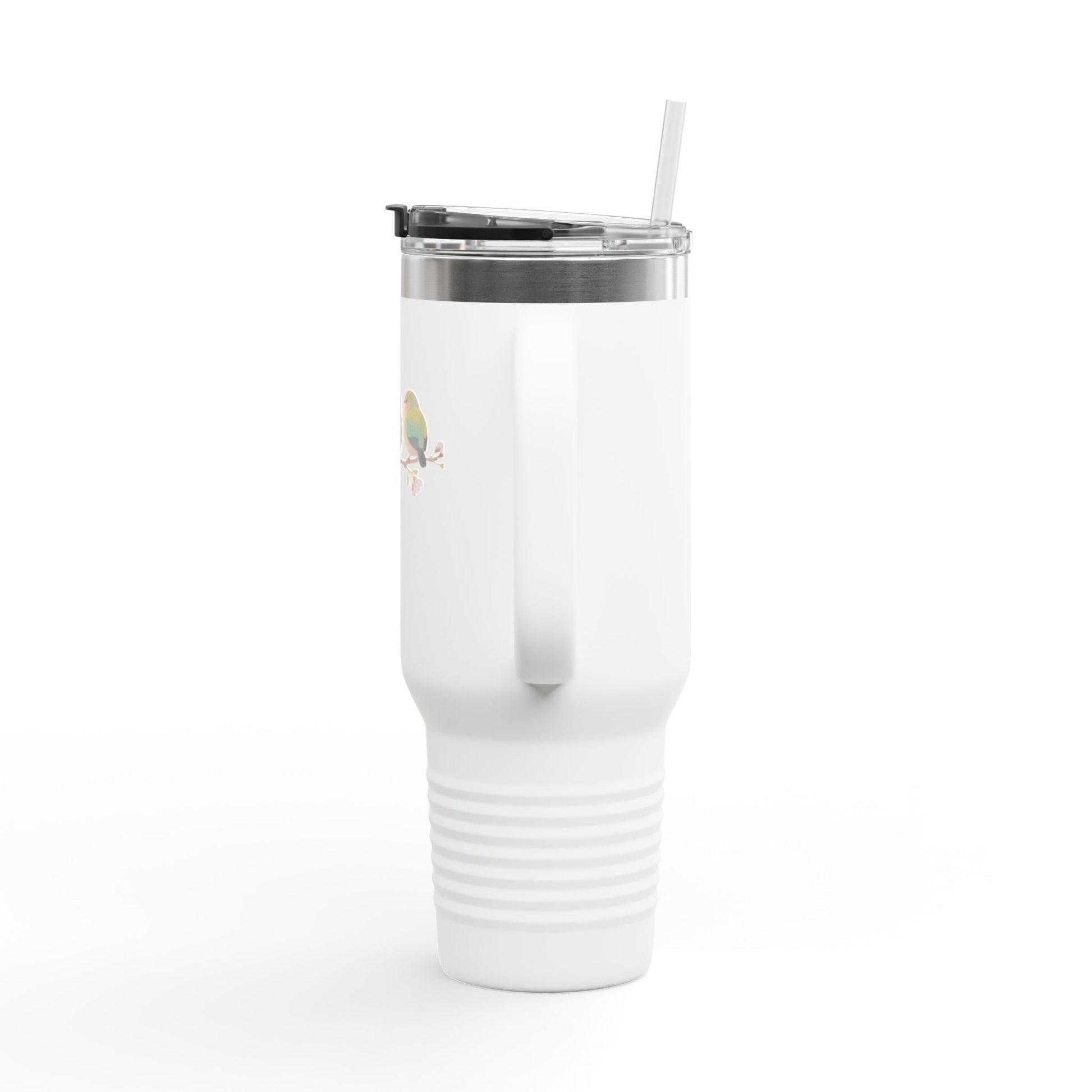 Charming Birds Insulated Travel Mug, 40oz - Perfect for Travel, Eco-Friendly Sips, Bird Lover Gift, Daily Hydration, Unique Coffee Tumbler