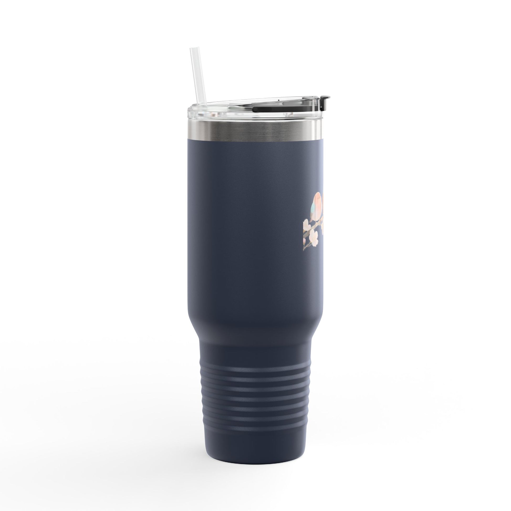 Charming Birds Insulated Travel Mug, 40oz - Perfect for Travel, Eco-Friendly Sips, Bird Lover Gift, Daily Hydration, Unique Coffee Tumbler
