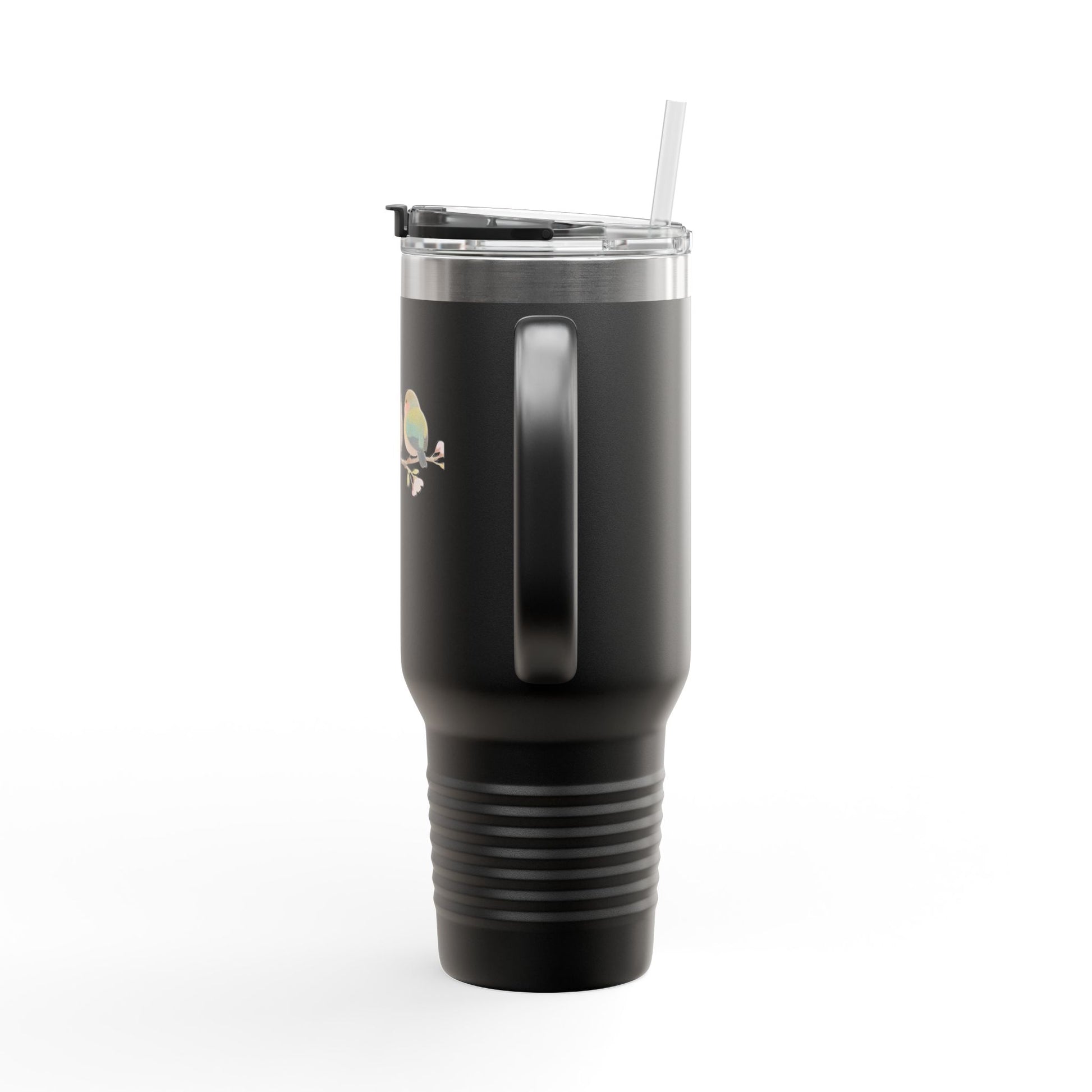 Charming Birds Insulated Travel Mug, 40oz - Perfect for Travel, Eco-Friendly Sips, Bird Lover Gift, Daily Hydration, Unique Coffee Tumbler